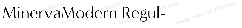 MinervaModern Regul字体转换